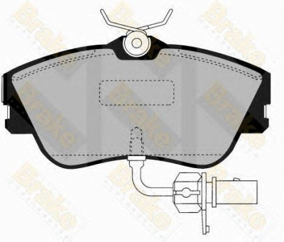 BRAKE ENGINEERING pa1455 -  Комплект тормозных колодок, дисковый тормоз
